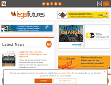 Tablet Screenshot of legalfutures.co.uk